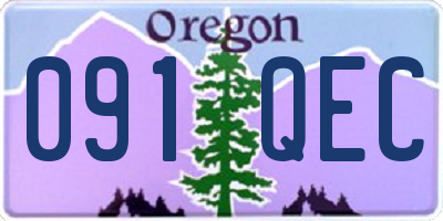 OR license plate 091QEC