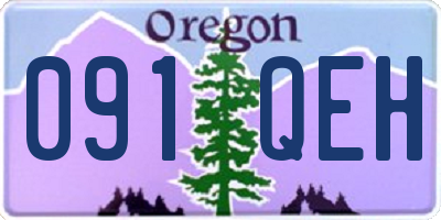 OR license plate 091QEH