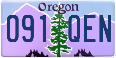 OR license plate 091QEN