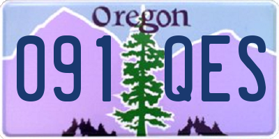OR license plate 091QES