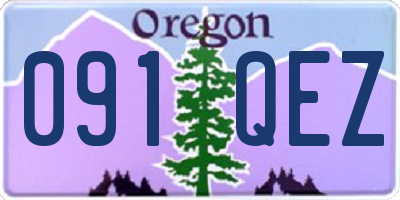 OR license plate 091QEZ