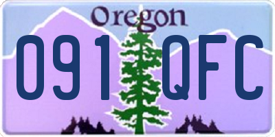 OR license plate 091QFC