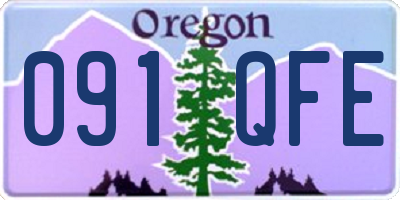 OR license plate 091QFE