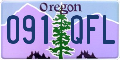 OR license plate 091QFL