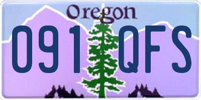 OR license plate 091QFS