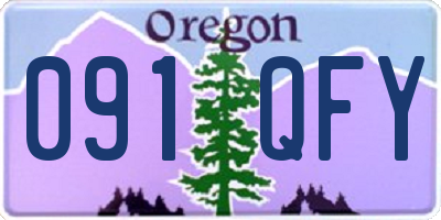 OR license plate 091QFY