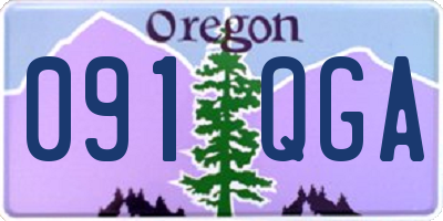 OR license plate 091QGA