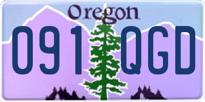 OR license plate 091QGD