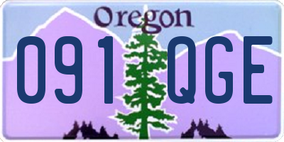 OR license plate 091QGE