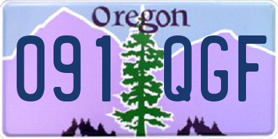 OR license plate 091QGF