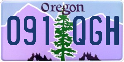 OR license plate 091QGH