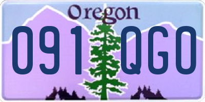 OR license plate 091QGO