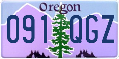 OR license plate 091QGZ