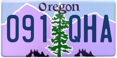 OR license plate 091QHA