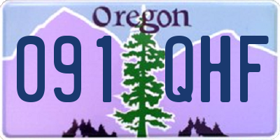 OR license plate 091QHF