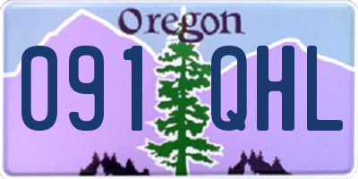 OR license plate 091QHL