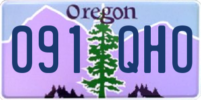 OR license plate 091QHO
