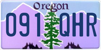 OR license plate 091QHR