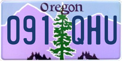 OR license plate 091QHU