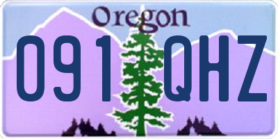 OR license plate 091QHZ