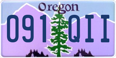 OR license plate 091QII