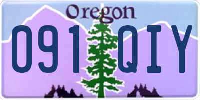 OR license plate 091QIY