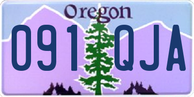 OR license plate 091QJA