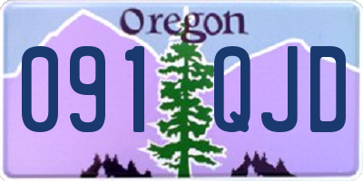 OR license plate 091QJD