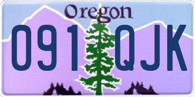 OR license plate 091QJK