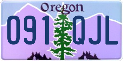 OR license plate 091QJL