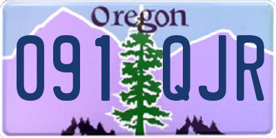 OR license plate 091QJR