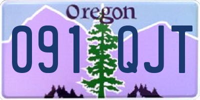 OR license plate 091QJT