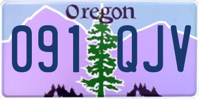 OR license plate 091QJV