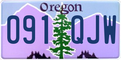OR license plate 091QJW