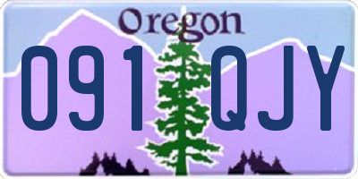 OR license plate 091QJY