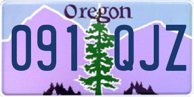 OR license plate 091QJZ