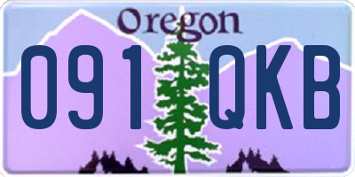 OR license plate 091QKB