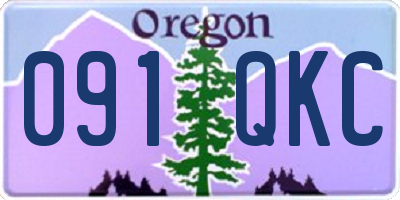 OR license plate 091QKC