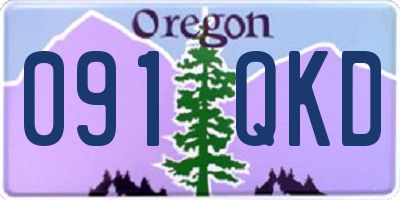 OR license plate 091QKD