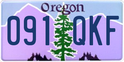 OR license plate 091QKF