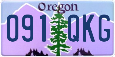 OR license plate 091QKG