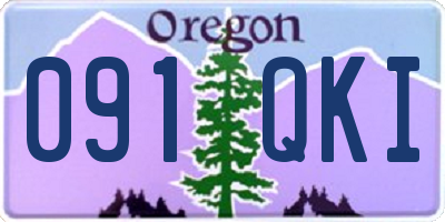 OR license plate 091QKI