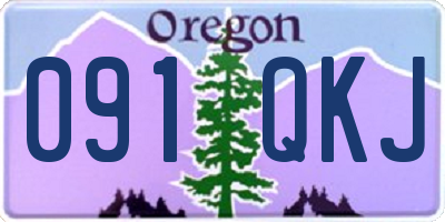 OR license plate 091QKJ