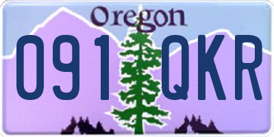 OR license plate 091QKR