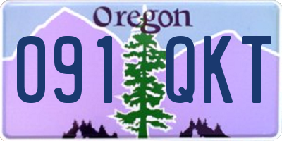 OR license plate 091QKT