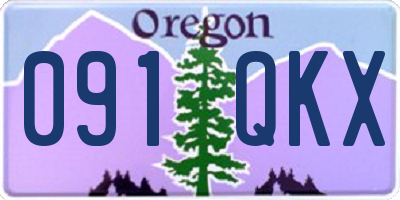 OR license plate 091QKX