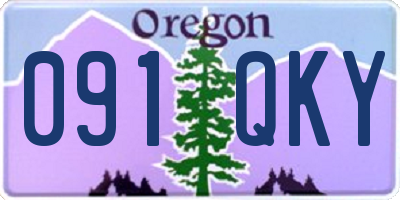 OR license plate 091QKY