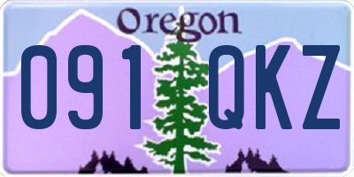 OR license plate 091QKZ