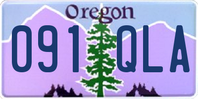 OR license plate 091QLA