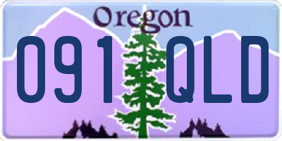 OR license plate 091QLD